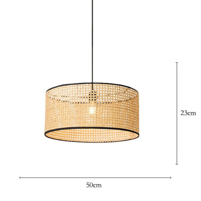 Decorbites™ Bambus-Kern-Rattan-Kronleuchter LED-Hängeleuchte für die Beleuchtung im Hausdekor
