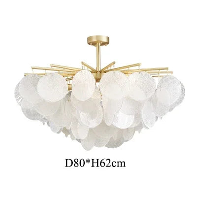 Decorbites™ Elegante Glasleuchter: Französisches Lichtluxus-Kristallbeleuchtung, Romantische Dekoration für Schlafzimmer & Wohnzimmer
