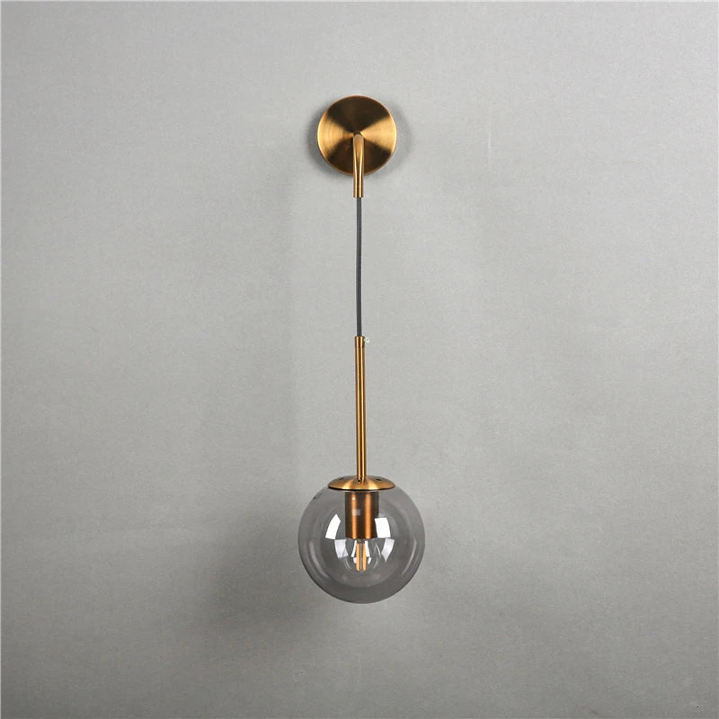 DecorBites™ Glass Ball Wall Lamps for Bedroom, Staircase, Corridor - Modern Nordic Design