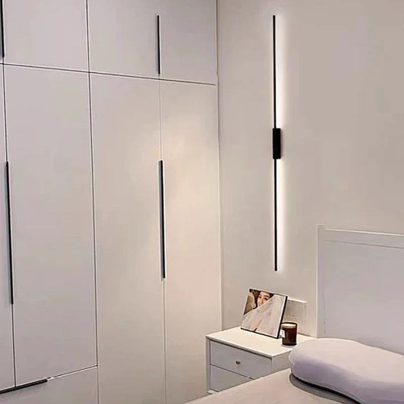 Modern LED Wall Sconce Black 100cm Up-Down