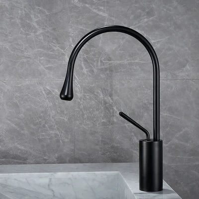 Decorbites™ Gebürsteter Gold Waschbeckenarmatur Heiß Kalt Schwarz Spüle Küche Schwenkbar Wasserhahn