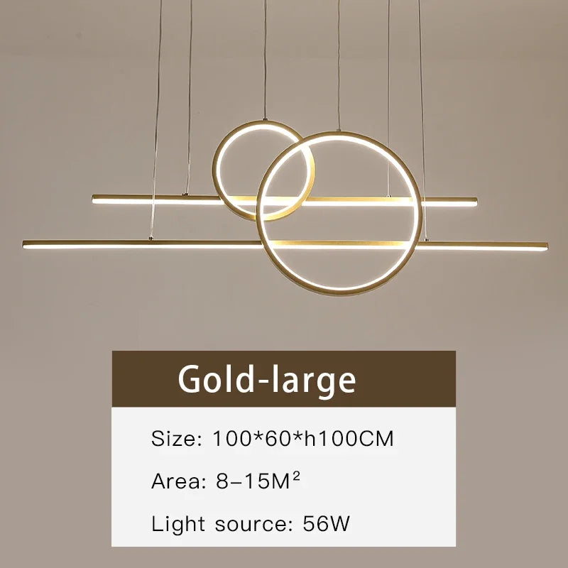 Dimmable LED Black Chandelier