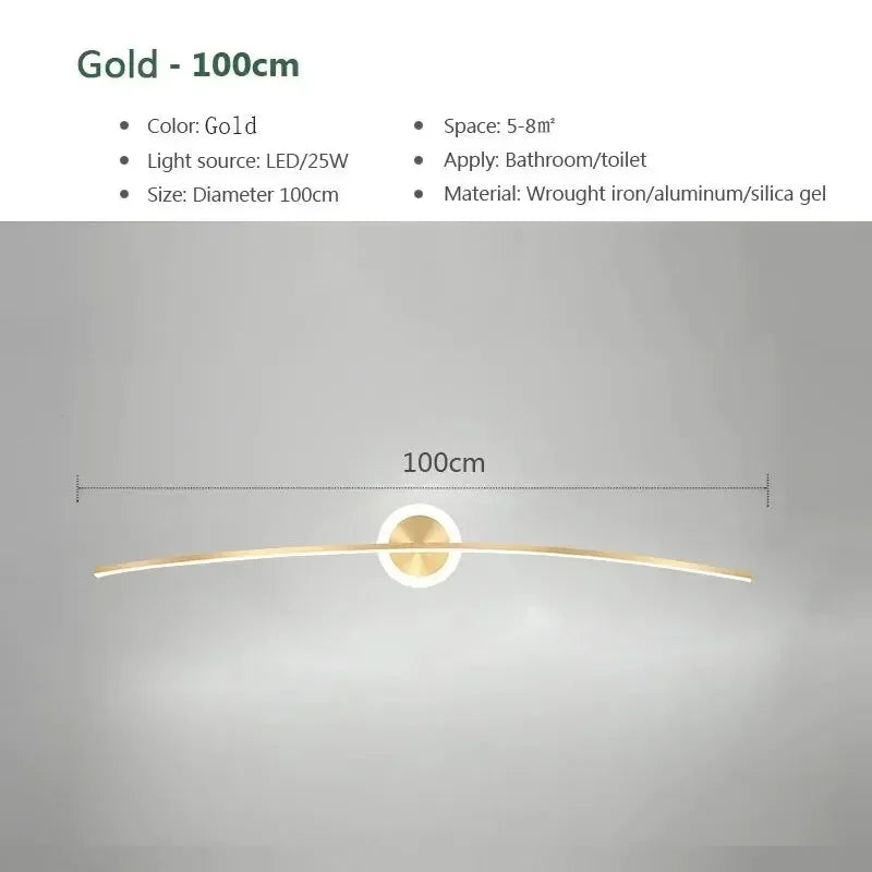 Decorbites™ LED Wandlampen: Moderne Eisenbacklackierungs-Handwerksleuchte für Badezimmer, Schlafzimmer und Wohnzimmer
