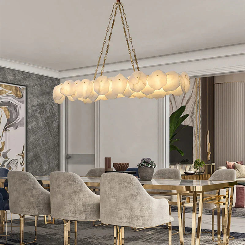 Decorbites™ Messing-Marmor-Deckenleuchter: Moderne Hängelampe für Wohnzimmer und Esstisch