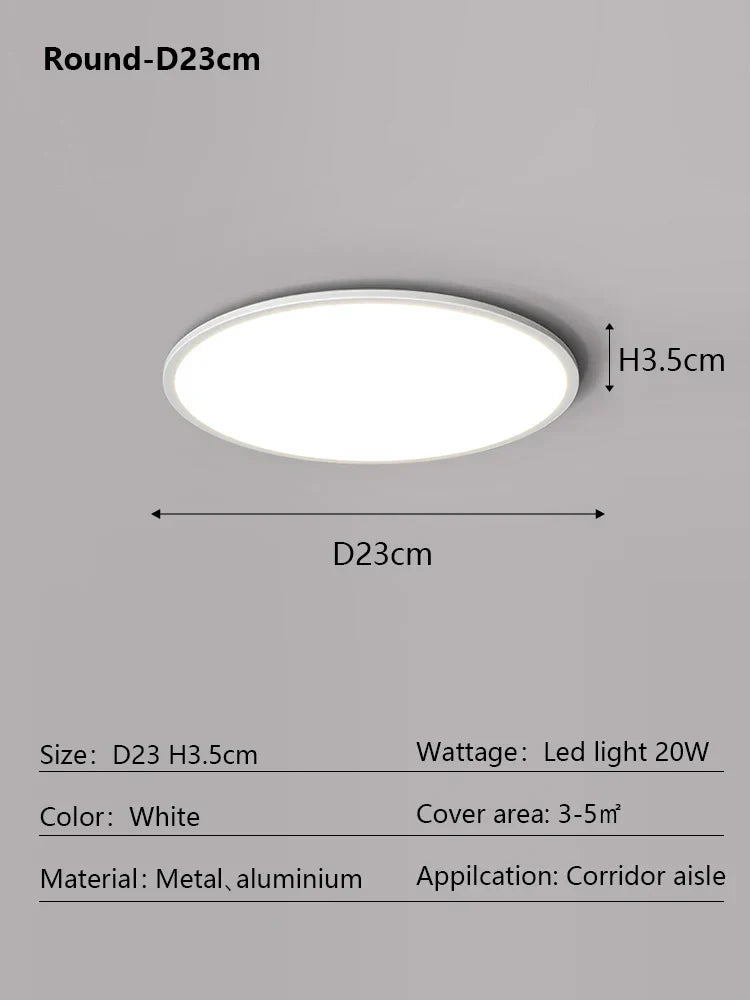 Decorbites™ LED-Deckenleuchte: Nordischer Stil Ultra-Dünne Quadratische Lampe für Wohnzimmer und Schlafzimmer
