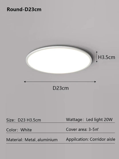 Decorbites™ LED-Deckenleuchte: Nordischer Stil Ultra-Dünne Quadratische Lampe für Wohnzimmer und Schlafzimmer