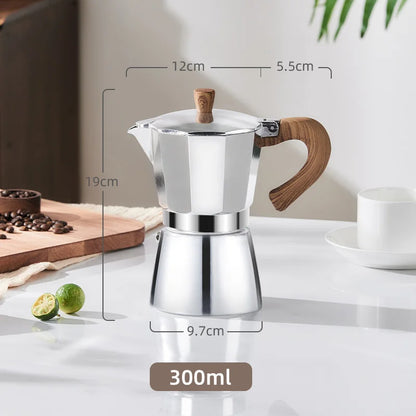 Decorbites™ 300ml Klassische Kaffeemaschine von GIANXI: Aluminium italienischer Herd-Mokka-Topf