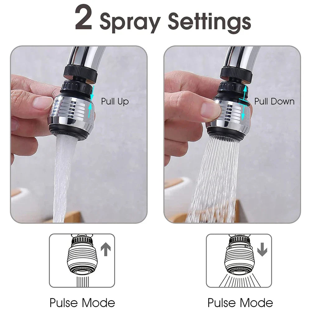Decorbites™ 360° Dual-Modus Küchenarmatur Belüfter Wasserfilter Diffusor Düse