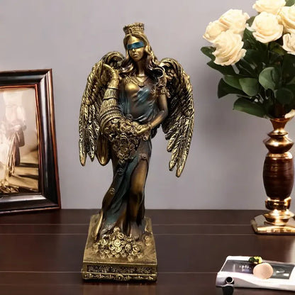 Decorbites™ Griechische Göttin Glücksfigur - Wohlstandsskulptur für Zuhause und Büro Dekoration Geschenk