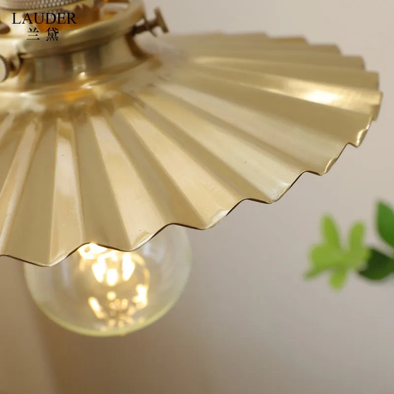 Decorbites™ Kupfer-Walnuss-LED-Hängeleuchten, moderne Hängelampe für Flur, Schlafzimmer, Esszimmer