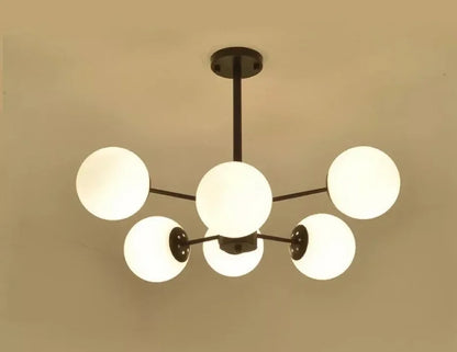 DecorBites™ Adjustable Ball Glass Lustre Chandelier for Living, Dining, Bedroom Lighting