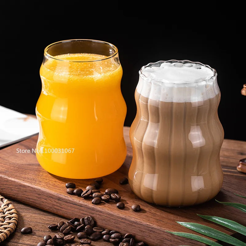 Decorbites™ Glas-Kaffeetassen-Set für Tee, Bier, Saft – Hitzebeständige transparente Becher