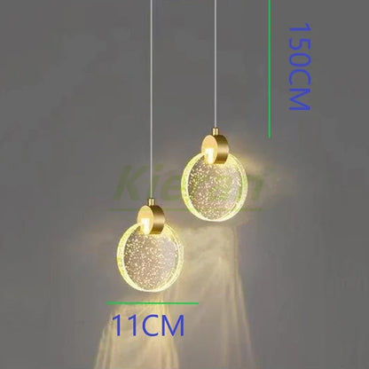 Decorbites™ Kristall-LED-Kronleuchter Dreifarb-Licht Pendelleuchte für modernes Wohnzimmer