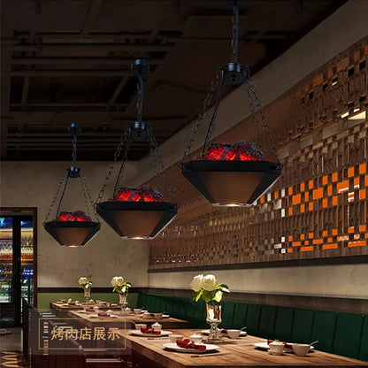 Decorbites™ Industrielle Hängelampe: Retro-Amerikanischer Stil Kronleuchter für Esszimmer und Restaurant