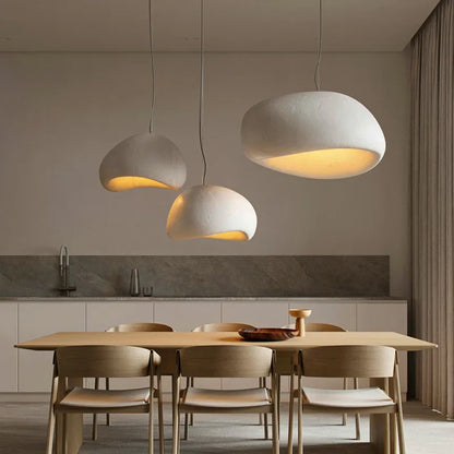 Decorbites™ Handgefertigte Wabi-Sabi-Hängeleuchte Moderne LED-Pendellampe für nordisches Restaurant-Insel