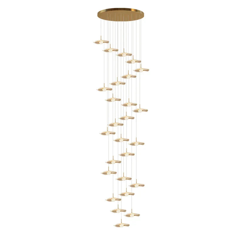 Gold Acrylic LED Pendant Lamp