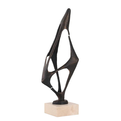 Decorbites™ Geometrische Abstrakte Gesicht Metallstatue Figurine Heimdekoration