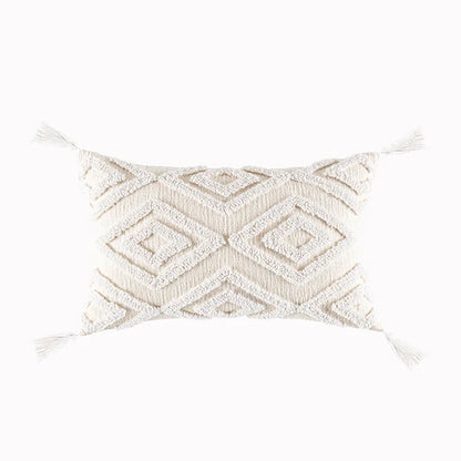 DecorBites™ Geometric Tufted Tassel Cushion Cover 30x50cm/45x45cm
