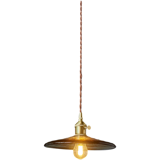 Decorbites™ LED Bernstein-Glas-Hängeleuchte – Amerikanischer Vintage-Stil für die Hausdekoration