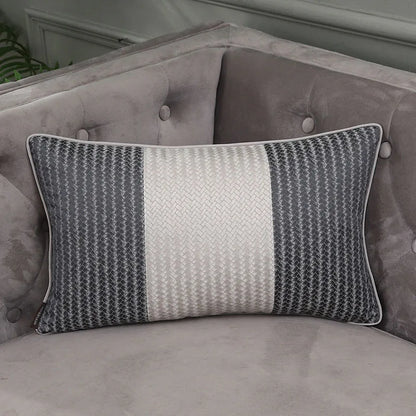 DecorBites™ Frosted Gold Satin Lumbar Pillow Covers - Luxe Sofa Cushion Cases