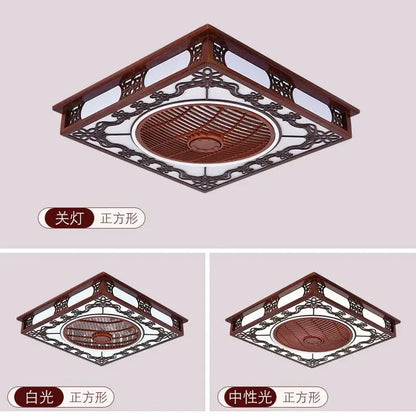 Decorbites™ integrierter unsichtbarer Deckenventilator-Lampen-Kronleuchter für Wohnzimmer, Esszimmer, Schlafzimmer