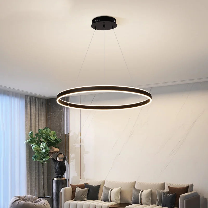 Decorbites™ Kreis-Hängeleuchter mit Dimmbarem LED-Licht für das Moderne Wohnzimmer