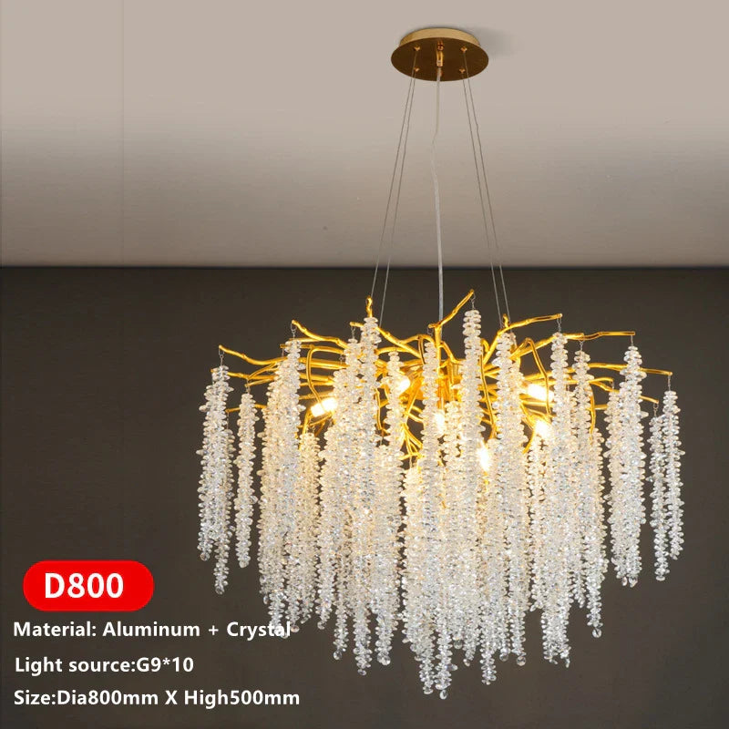 Decorbites™ Kristall-Quaste-Deckenleuchter für luxuriöse Wohnzimmer-, Halle- und Restaurantdekoration