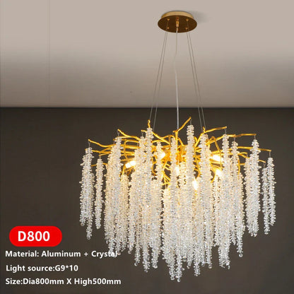 Decorbites™ Kristall-Quaste-Deckenleuchter für luxuriöse Wohnzimmer-, Halle- und Restaurantdekoration