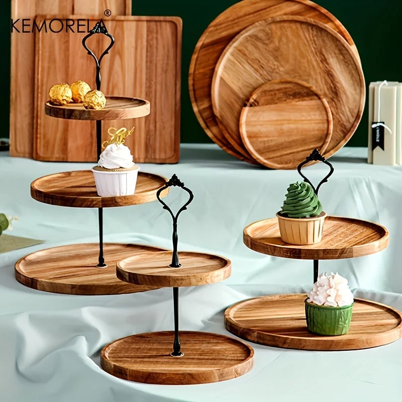 Decorbites™ Zweilagiges/Dreilagiges Trockenfrucht-Tablett – Elegantes Serviergeschirr für Desserts und Snacks