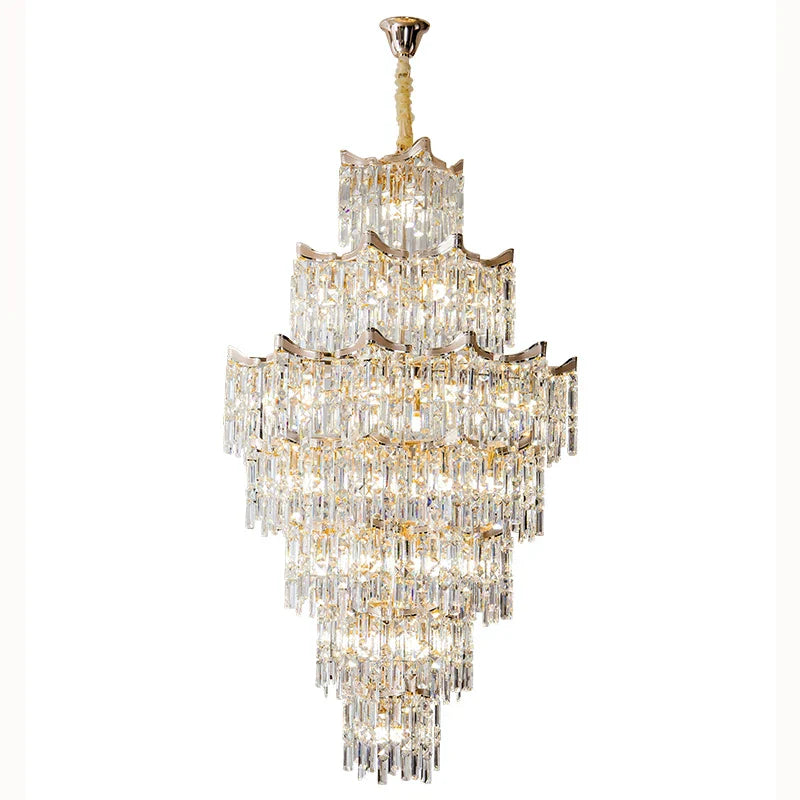 Decorbites™ Elegante Kristall-Kronleuchter für Duplex-Wohnzimmer, Hotelfoyer – Luxuriöse Atmosphäre