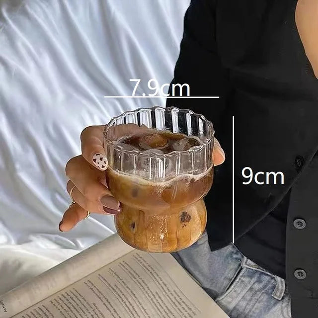Decorbites™ Glas-Cocktailbecher-Set, Rosa Saft- und Wasserglas, Nordischer Stil Design