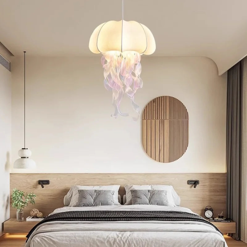 Silk Jellyfish Pendant Chandelier