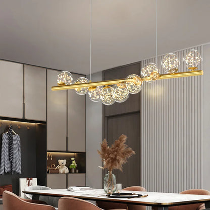 DecorBites™ Glass Balls G9 LED Chandelier for Dining Room & Kitchen