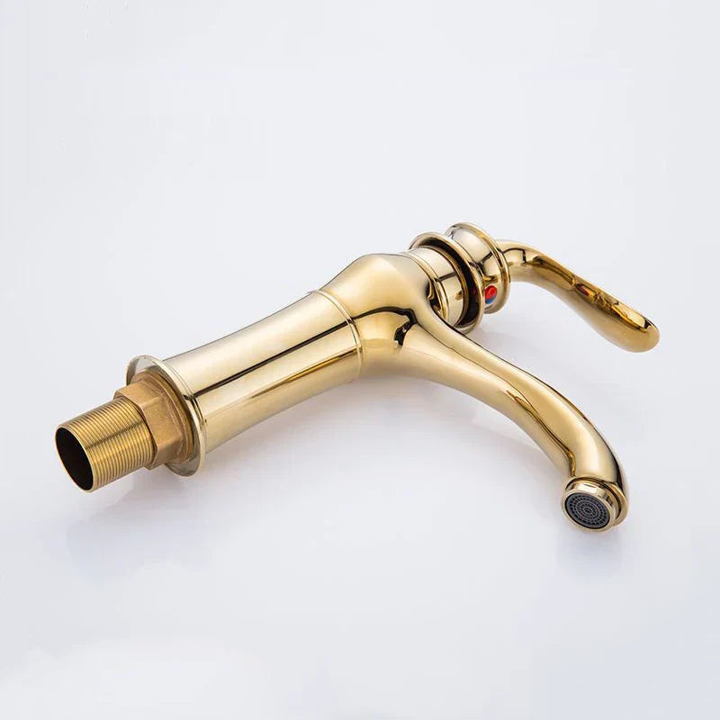 Gold Modern Basin Faucet