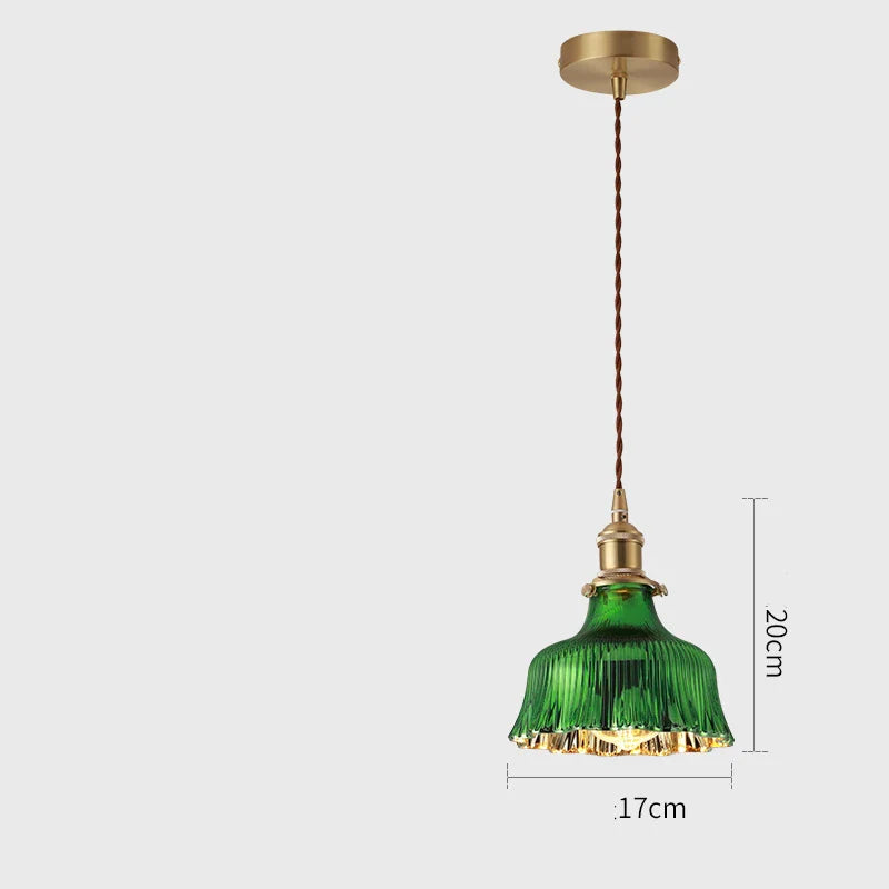 Decorbites™ Grüne Glas-LED-Hängeleuchten für Innenbeleuchtung im Zuhause, Wohnzimmer, Bar & Café