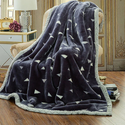 Decorbites™ Zweilagiges Raschel-Bettdecken Vintage-Flanell 150x200 cm Größe Bettüberzug