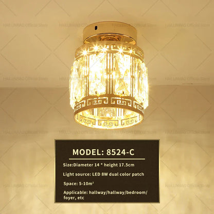 Decorbites™ Elegante Kristall-Deckenleuchte für Eingangsbereich, Treppenhaus und Flur