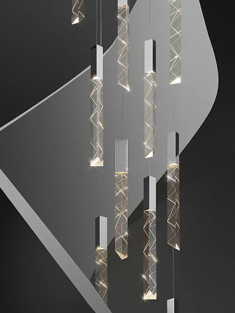 Decorbites™ Kristall-LED-Hängeleuchte: Luxuriöse Beleuchtungseinrichtung für Wohnzimmer, Schlafzimmer, Hotel & Geschäft