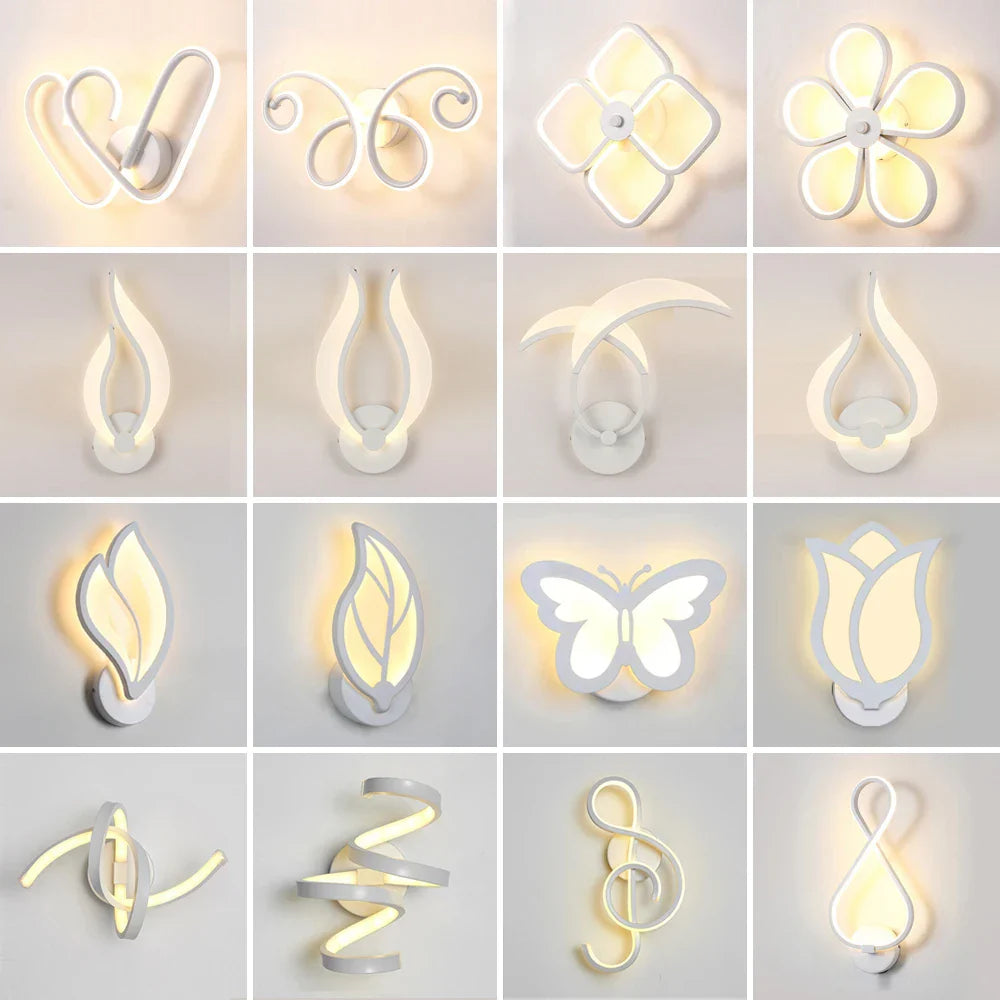 Decorbites™ LED Wandarmatur aus Acryl für Schlafzimmer und Flur, Stil einer Kronleuchter