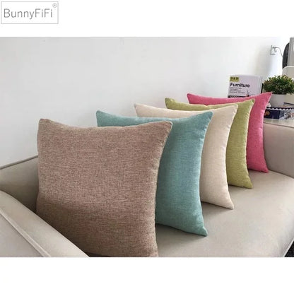 Decorbites™ Elfenbein-Sofakissenbezug 30x50cm 40x40cm 45x45cm 50x50cm 60x60cm Uni-Farbe