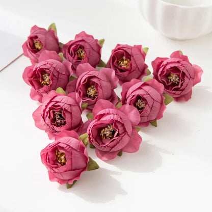 DecorBites™ Artificial Flowers Wedding Christmas Decoration Home Scrapbooking Bridal Accessories
