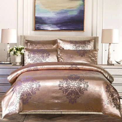 Decorbites™ Jacquard-Luxus-Bettwäsche-Set - King-Size-Daunenbettdecke & Bettdecken - Hochwertige Heimtextilien