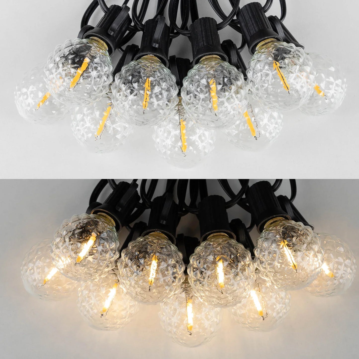 Decorbites™ Dimmbare LED G40 Lichterkette | 50FT 65FT Verbindbare Außen-Feenkette