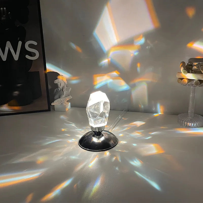 DecorBites™ Crystal Diamond Table Lamp for Luxury Home Decor & Night Lighting