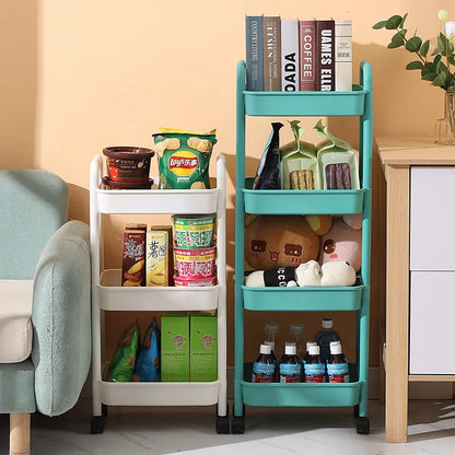 Decorbites™ Küchen-Wandwagen Rollierender Utility-Organizer-Regal-Trolley-Wagen