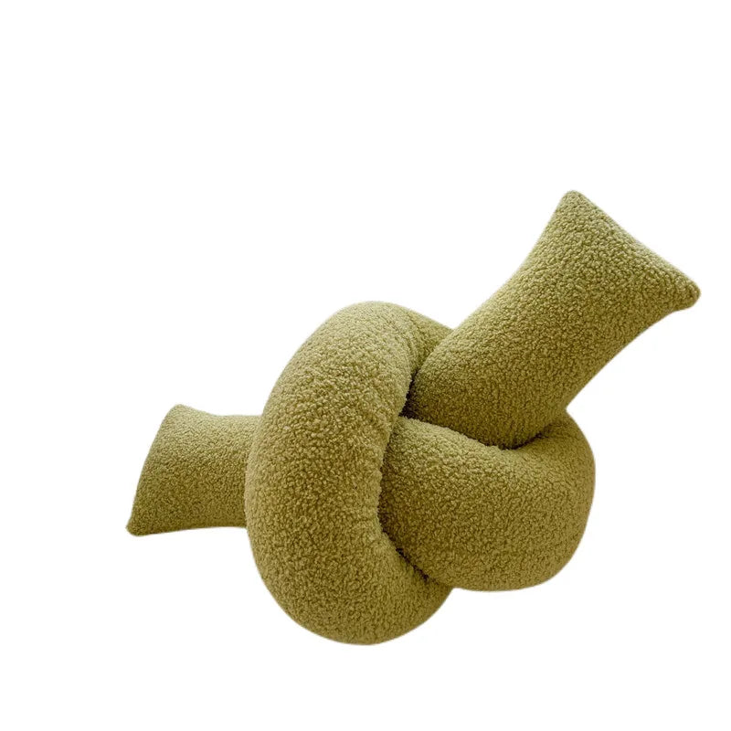 DecorBites™ Kids Comfort Knotted Cushion: Handmade & Bendable for Couch, Bed, Car, Office.