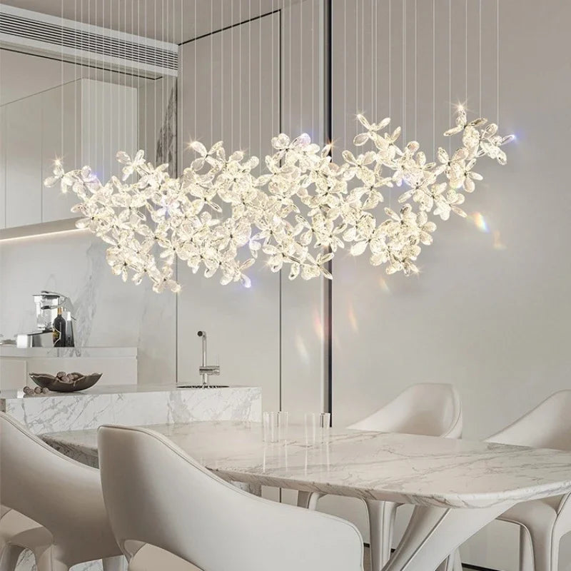 Decorbites™ Kristall-LED-Kronleuchter: Moderne Luxus-Blütenförmige Dekorationsbeleuchtung