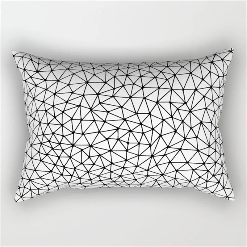 Decorbites™ Geometrisches Wellenlinien-Taljen-Kissenbezug-Set