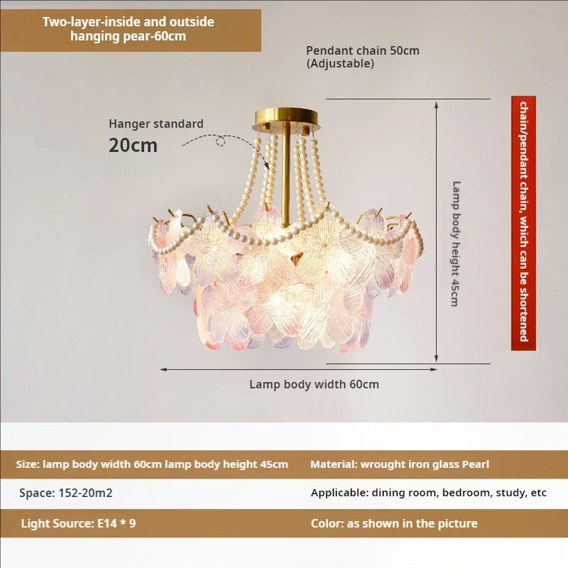 Decorbites™ Blattloser Kristall-Lüster: Moderne französische Beleuchtung für Wohnzimmer und Schlafzimmer