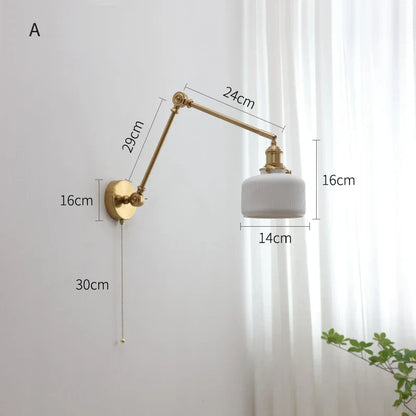 Decorbites™ LED Wandarmatur Modern Japanischer Stil Keramik-Lampenschirm Holzbasisleuchte